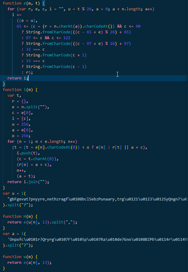 Obfuscated data blob